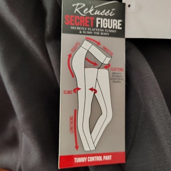 Rekucci Woman Secret Figure Tummy Control Boot cut Black Pants 24wp - Picture 7 of 10